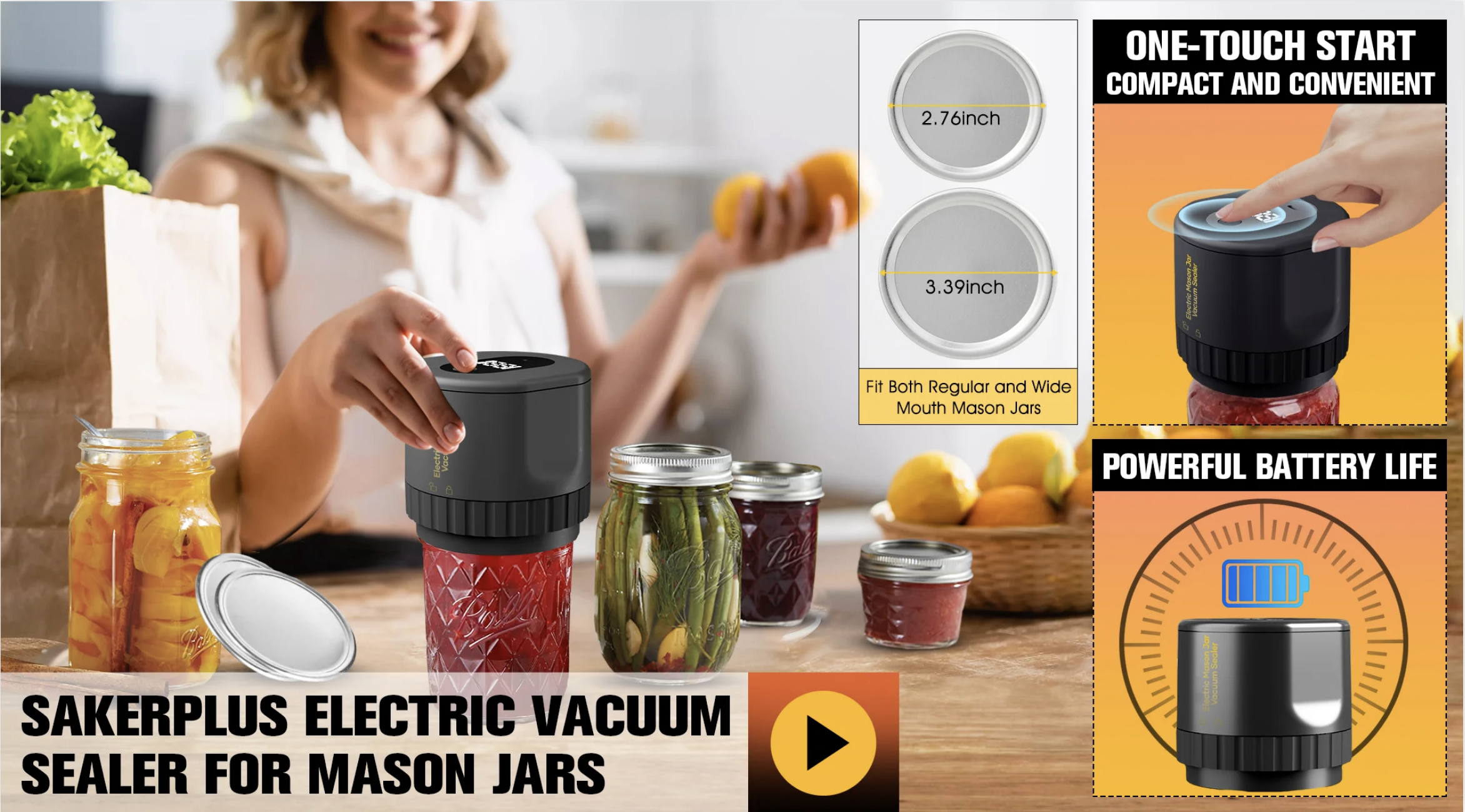 FreshSaver Mason Magic - Preserve Food Freshness with Ease