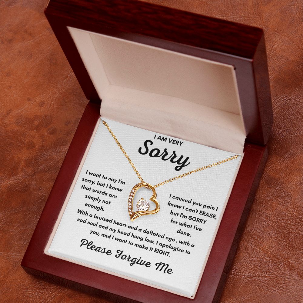 Forever Love Necklace: A Profound Forgiveness Gift to Say 'I'm Sorry