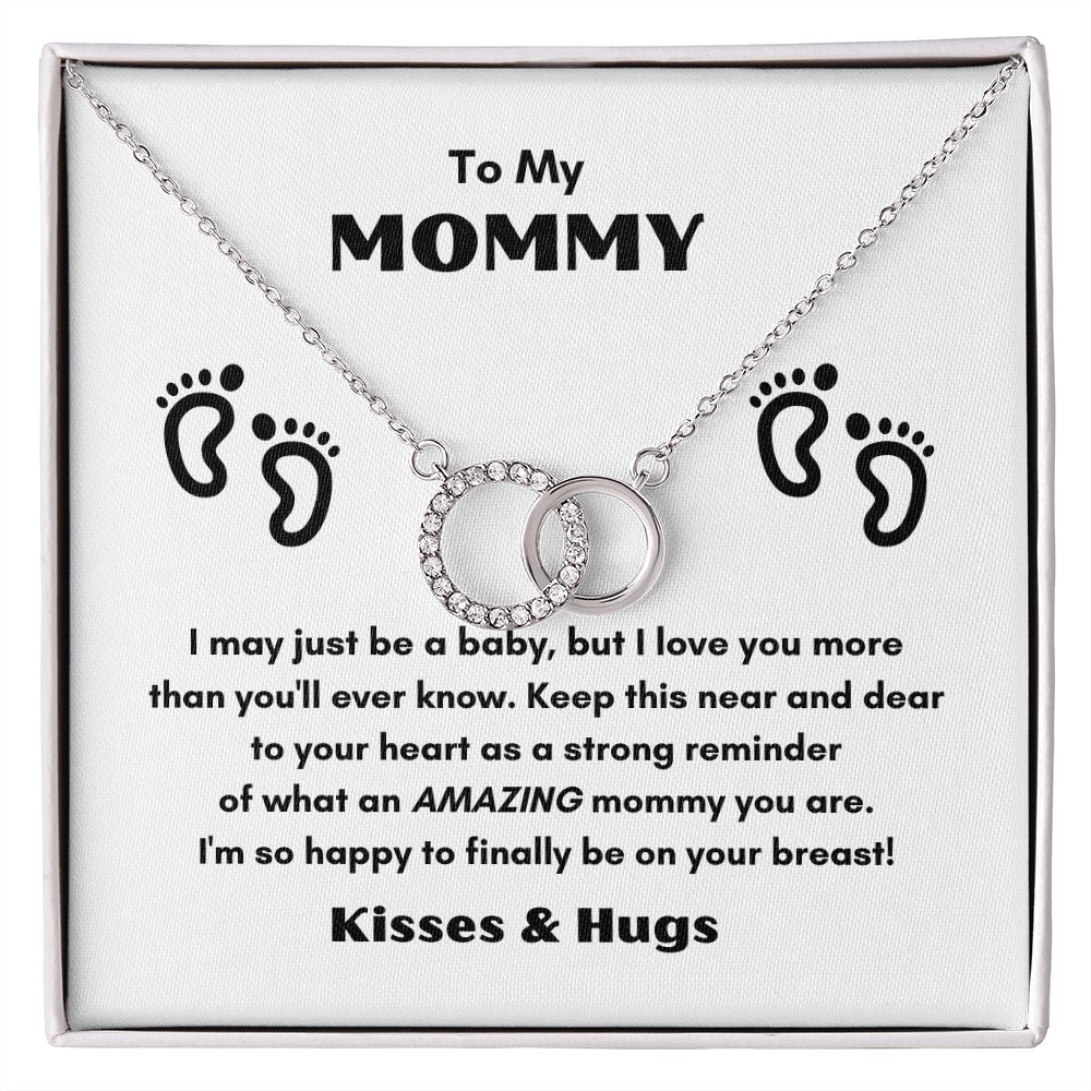 TO MY MOMMY PERFECT PAIR NECKLACE FOR MOTHER'S DAY COLLECTIONS