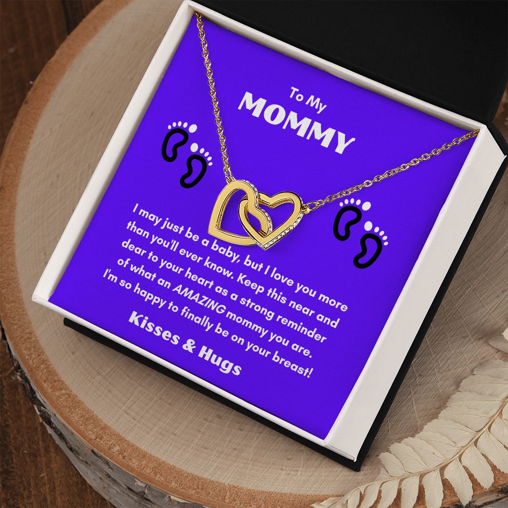 For Mommy with Love: Interlocking Heart Necklace from the Mother's Day Collection