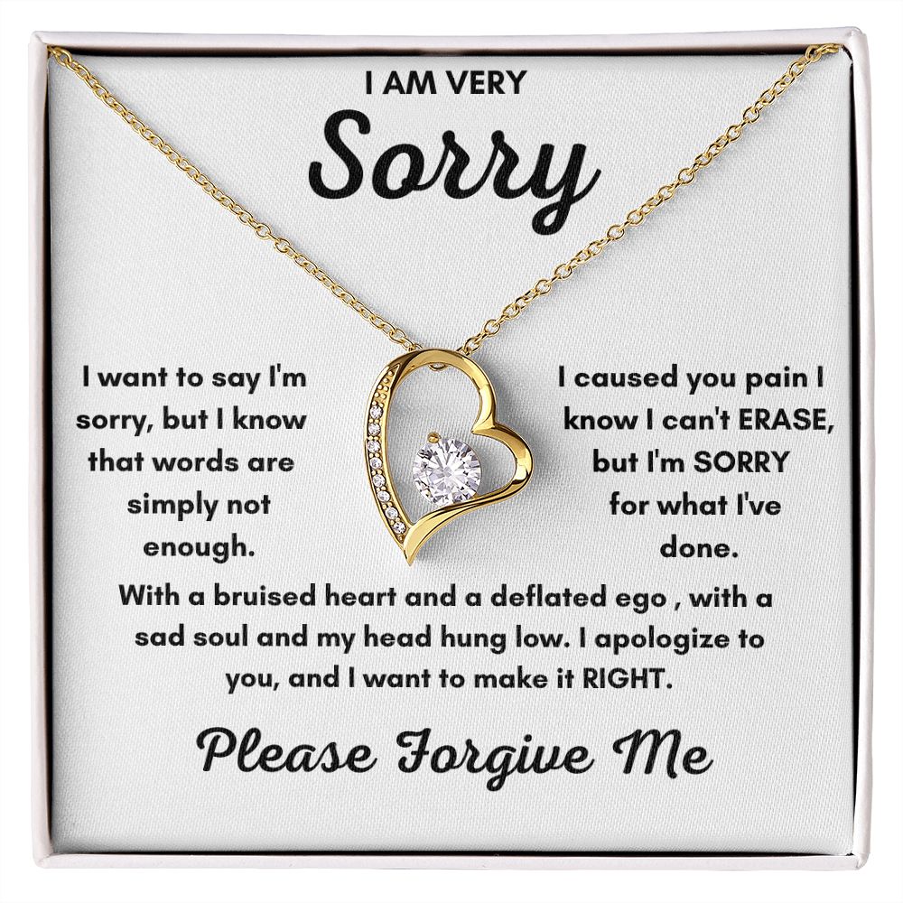 Forever Love Necklace: A Profound Forgiveness Gift to Say 'I'm Sorry