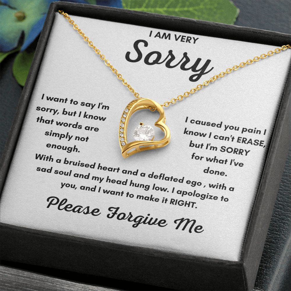Forever Love Necklace: A Profound Forgiveness Gift to Say 'I'm Sorry