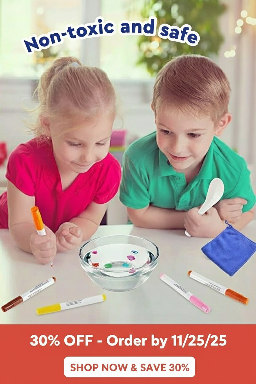 AquaDoodle™ Magic Water Pens - Mess-Free Drawing Pens for Kids