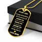 TO MY SON GRADUATION 2023 LOVE DOG TAG NECKLACE