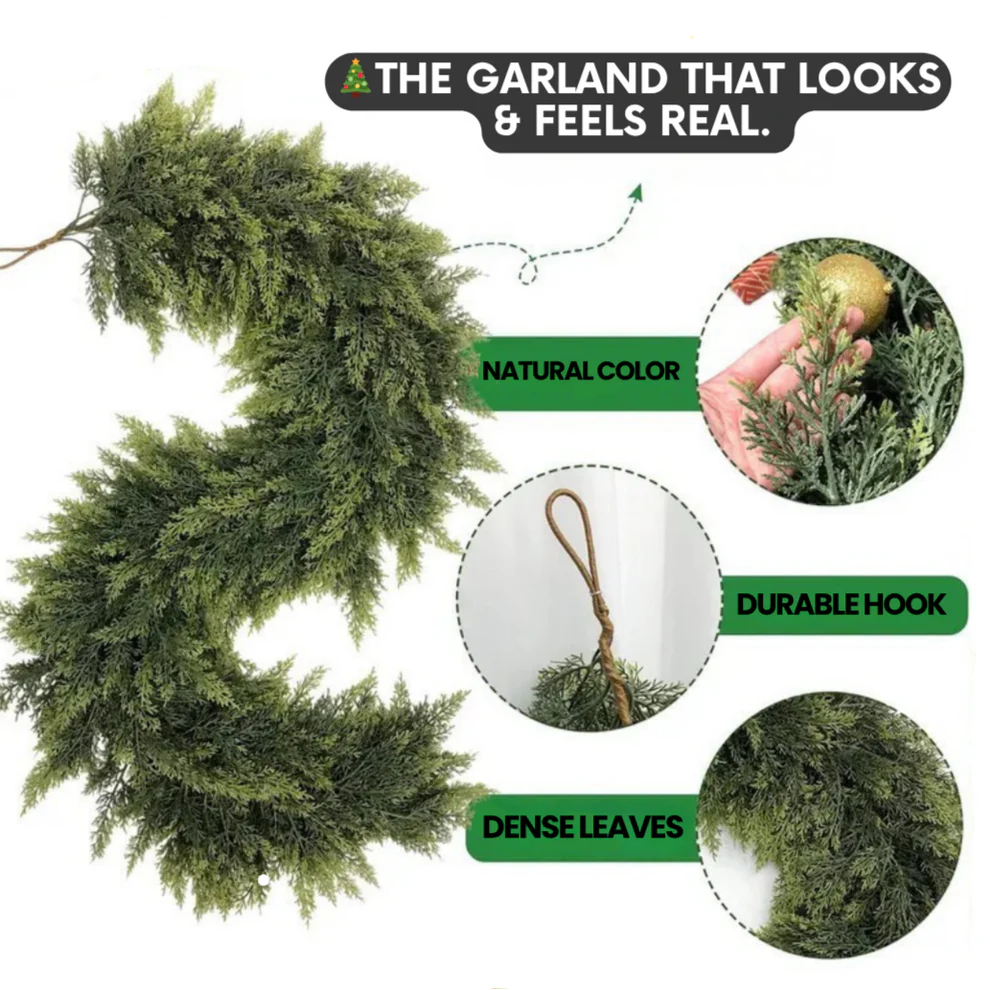 INDA™ Evergreen Cedar Garland
