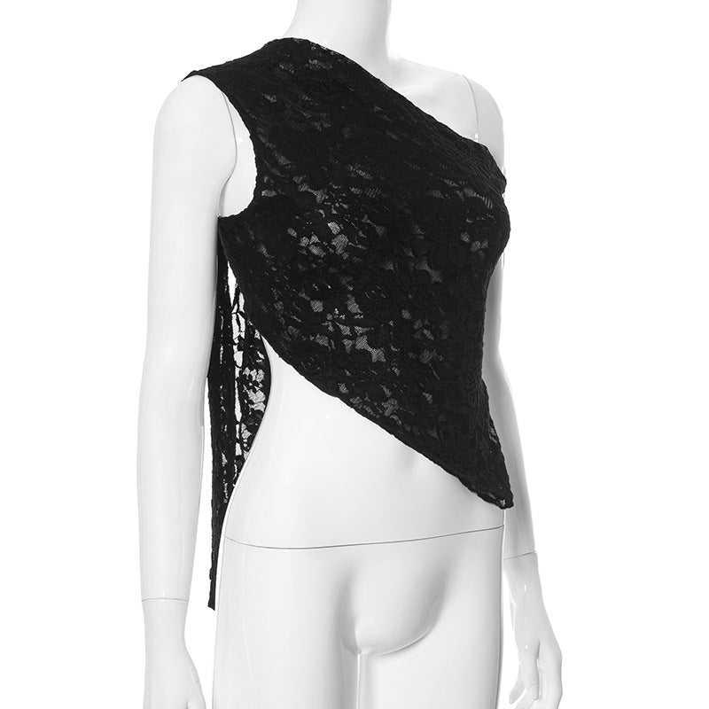 Elegant Lace Backless Cardigan