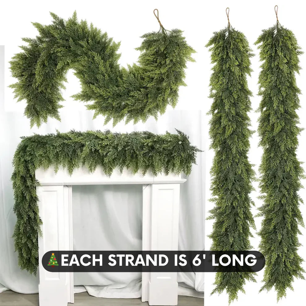 INDA™ Evergreen Cedar Garland