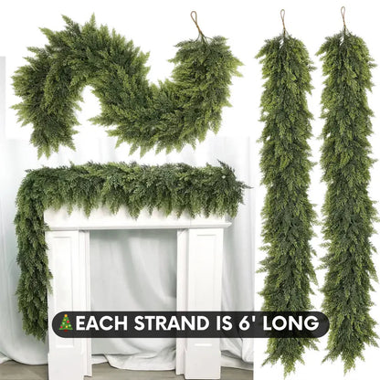 INDA™ Evergreen Cedar Garland