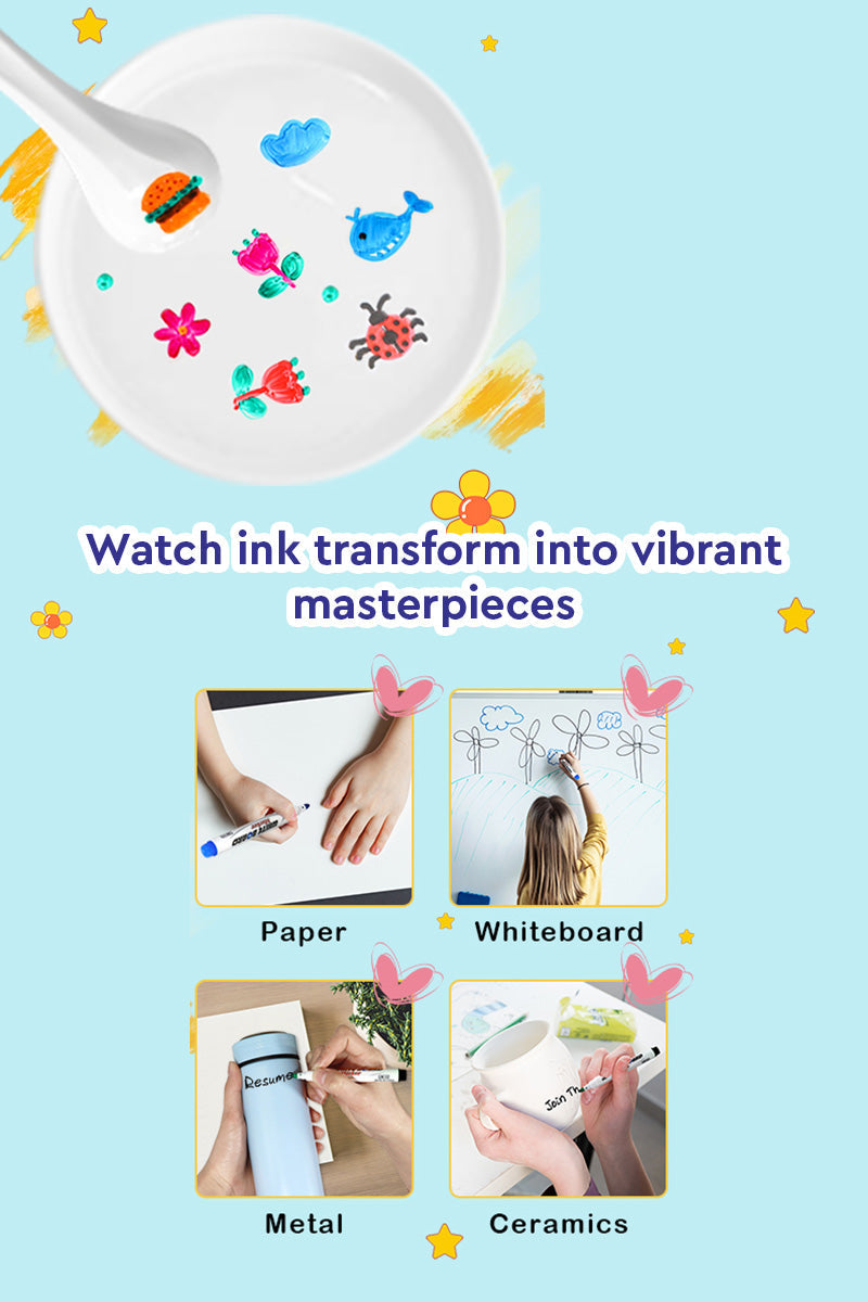 AquaDoodle™ Magic Water Pens - Mess-Free Drawing Pens for Kids