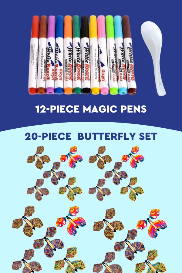 AquaDoodle™ Magic Water Pens - Mess-Free Drawing Pens for Kids