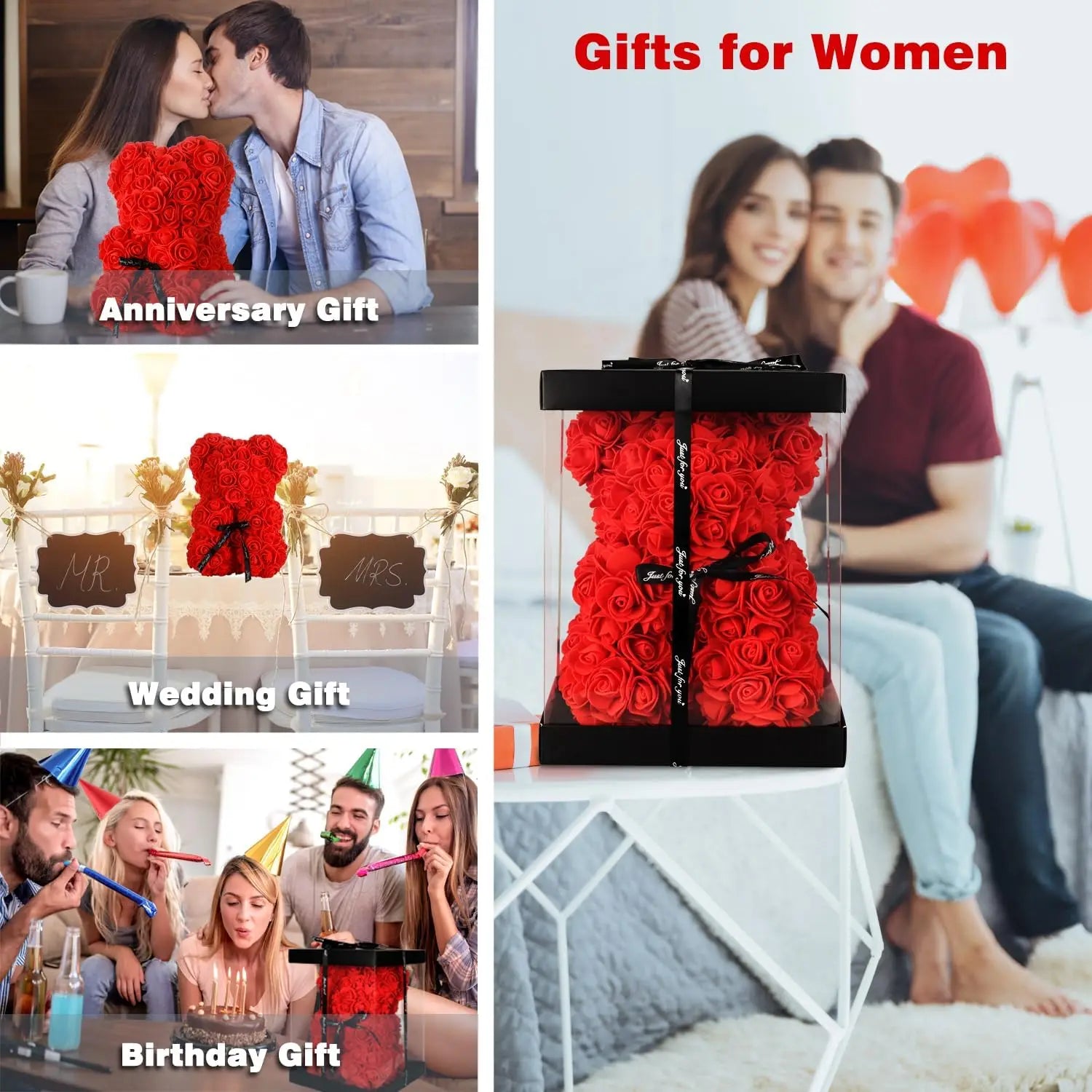 Eternal™  Blossom Love Rose Bear