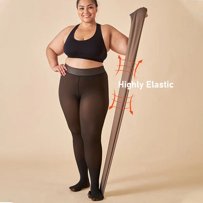 CozyWarm™ Elegance Thermal Fashion Tights - Stylish Warmth for Chilly Days