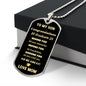 TO MY SON GRADUATION 2023 LOVE DOG TAG NECKLACE