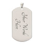 TO MY SON GRADUATION 2023 LOVE DOG TAG NECKLACE