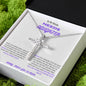 TO MY SPECIAL NEEDS DAUGHTER, A CZ CROSS NECKLACE ESPECIALLY FOR YOU