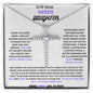 TO MY SPECIAL NEEDS DAUGHTER, WITH THE CZ CROSS NECKLACE