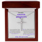TO MY SPECIAL NEEDS DAUGHTER, A CZ CROSS NECKLACE ESPECIALLY FOR YOU