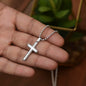 TO MY DAUGHTER FROM DAD WITH LOVE ONLY STAINLESS CROSS NECKLACE
