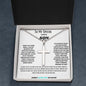 TO MY SPECIAL NEEDS SON, STAINLESS CROSS NECKLACE