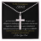To My Courageous Son / Stainless Cross Necklace (LoveONLYGifts))