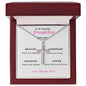 TO MY DAUGHTER FROM DAD WITH LOVE ONLY STAINLESS CROSS NECKLACE