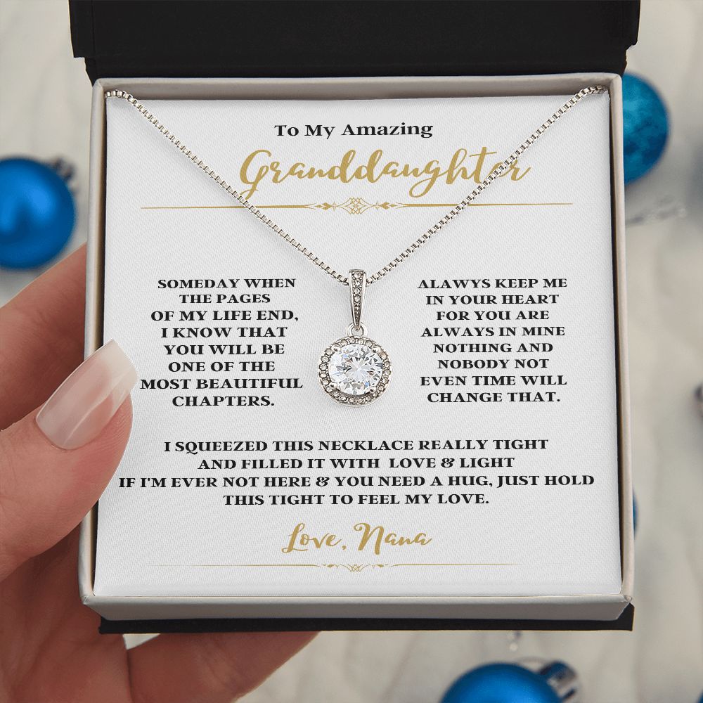 TO MY AMAZING GRANDDAUGHTER WITH THE ETERNAL HOPE NECKLACE