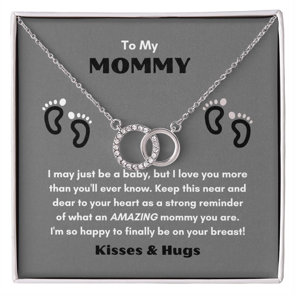 TO MY MOMMY THE PERFECT PAIR NECKLACE FOR MOTHER'S DAY COLLECTIONS