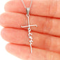 To My Handsome Son / Faith Cross Necklace