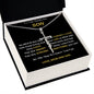 To My Handsome Son / Faith Cross Necklace
