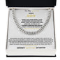 TO MY SPECIAL NEEDS SON HERE'S A REAL NICE CUBAN LINK CHAIN TO SHOW MY LOVE