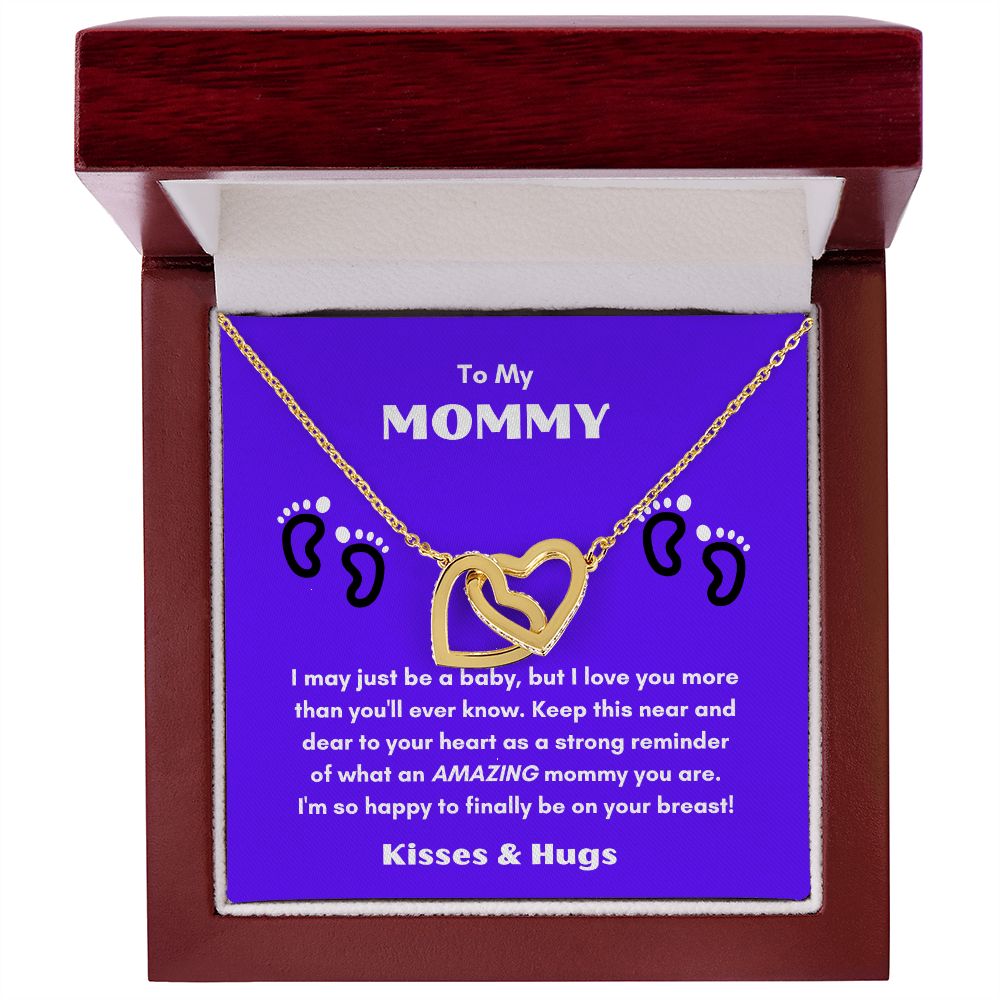 For Mommy with Love: Interlocking Heart Necklace from the Mother's Day Collection