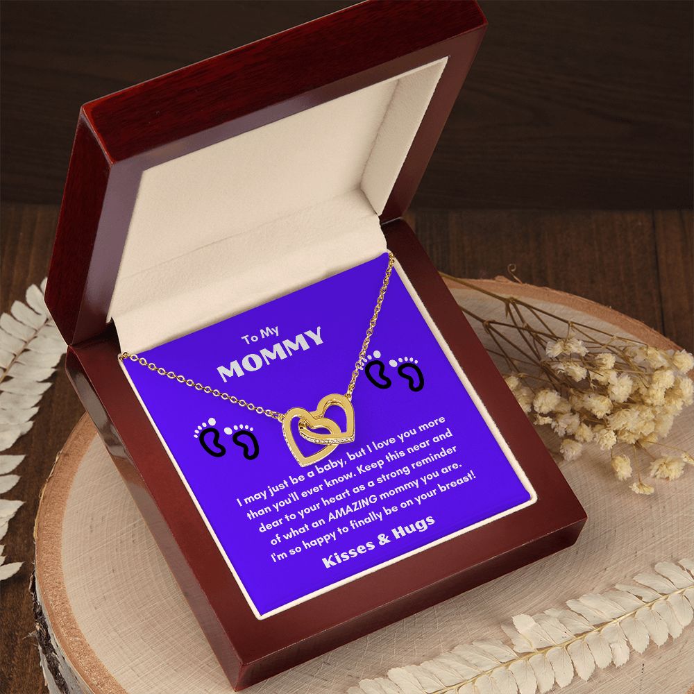 For Mommy with Love: Interlocking Heart Necklace from the Mother's Day Collection