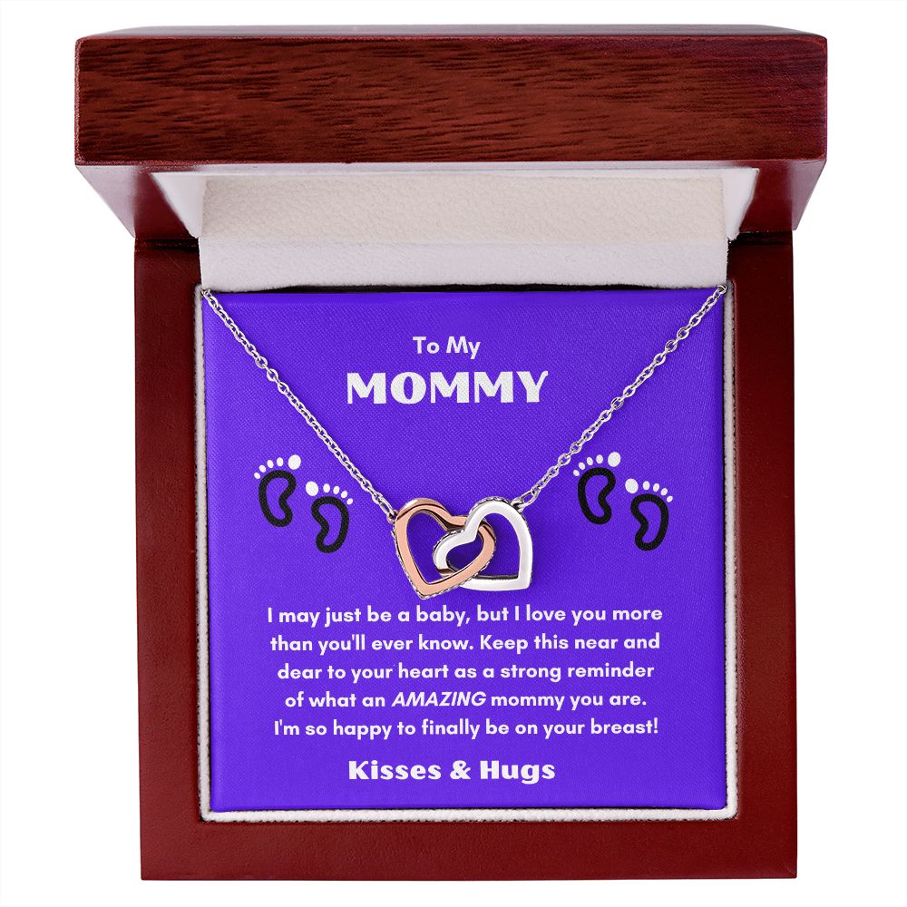 For Mommy with Love: Interlocking Heart Necklace from the Mother's Day Collection