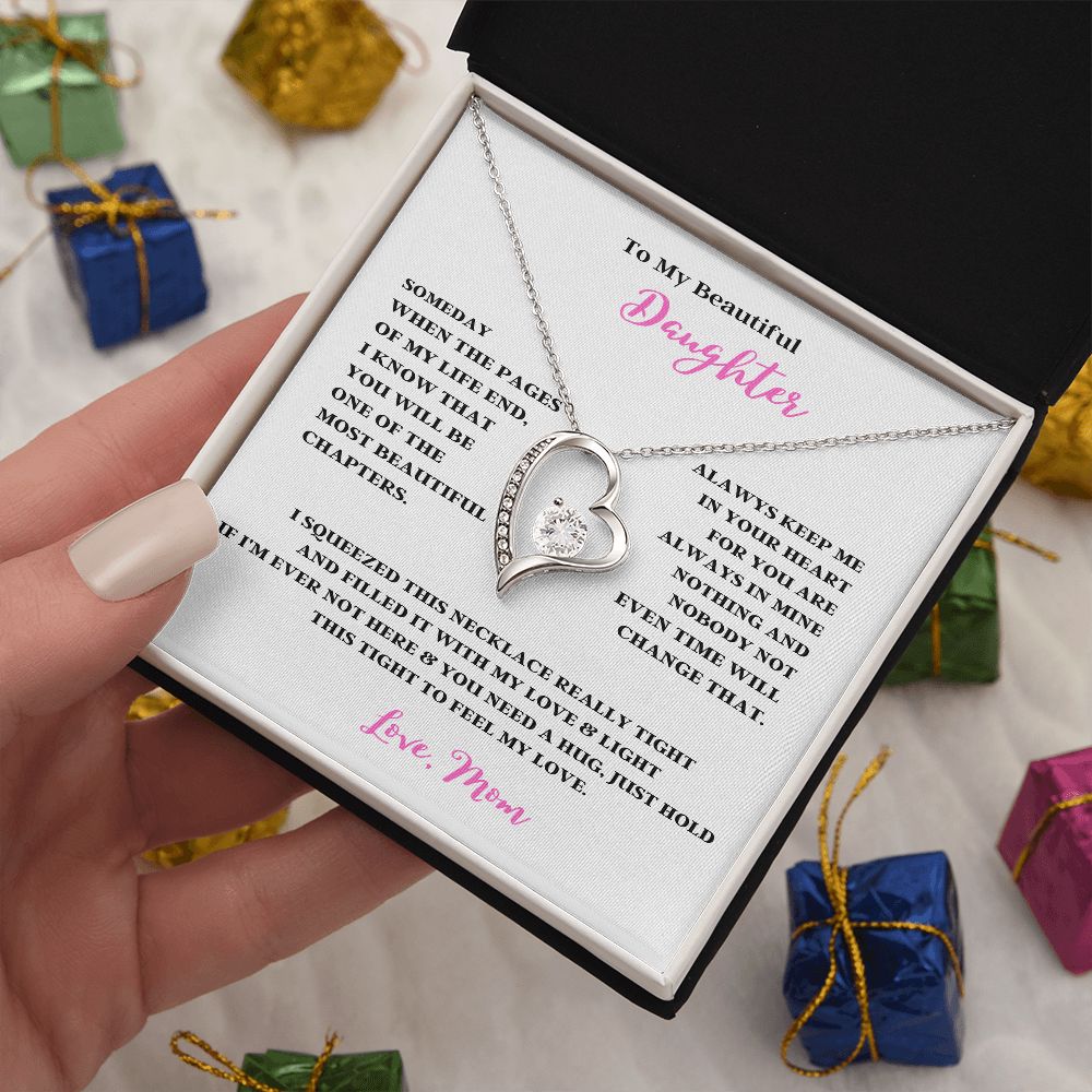 TO MY BEAUTIFUL DAUGHTER THE FOREVER LOVE NECKLACE