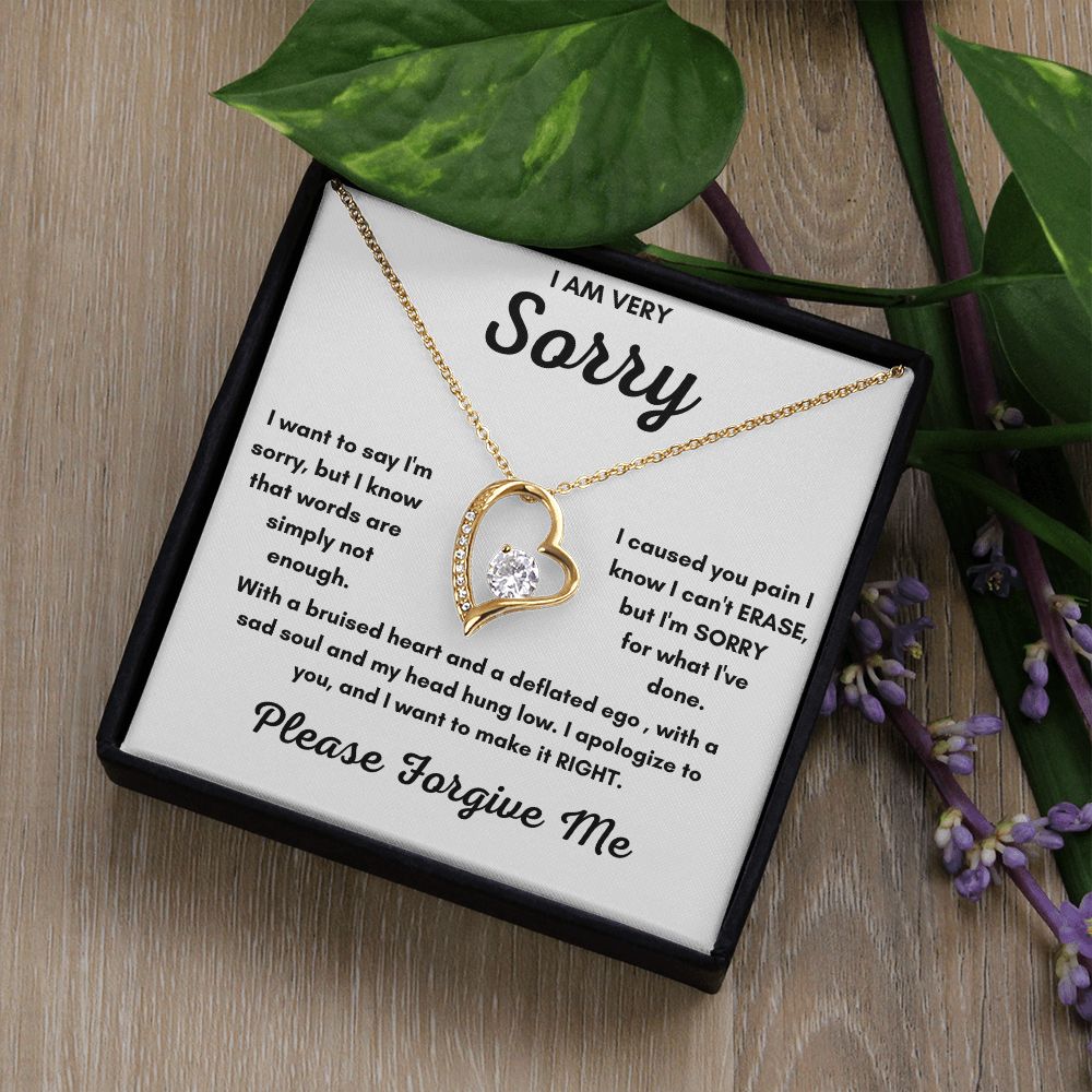 Forever Love Necklace: A Profound Forgiveness Gift to Say 'I'm Sorry