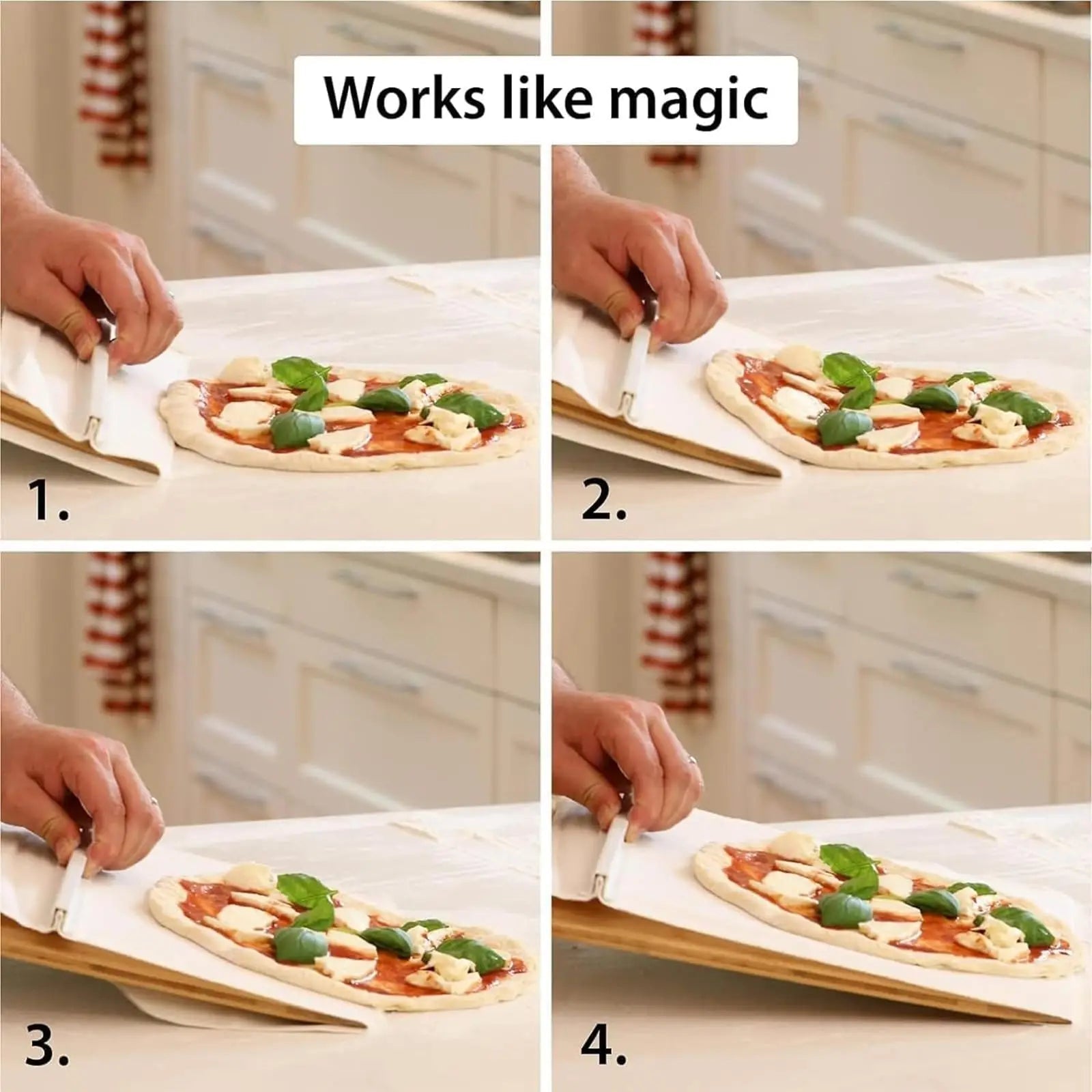 Easy Pizza™ Handling Mate - Effortless Pizza Preparation and Serving