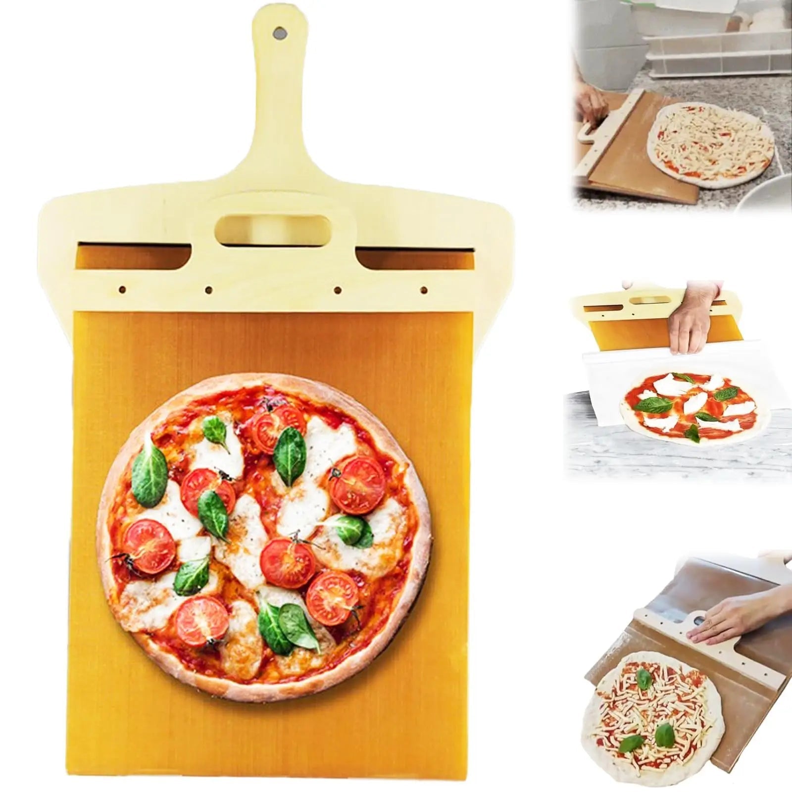 Easy Pizza™ Handling Mate - Effortless Pizza Preparation and Serving
